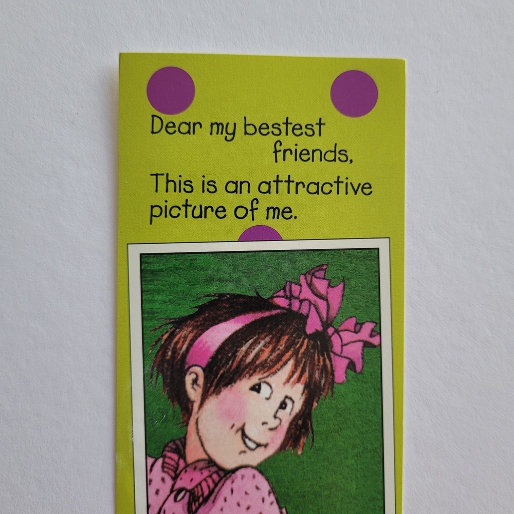 Vintage 90s Junie B. Jones Bookmark 1992 Denise Brunkus Reading List 676-76038-4 - Picture 5 of 14